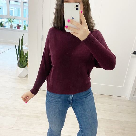 Ann Taylor Purple Long Sleeve Knit Top Size XS - Picture 1 of 5